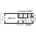 ラビグレイス武庫川ウエスト 3階 １Kの間取り図