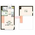 Ｃａｓａ　Ｍｉｎａｍｉｏｔｓｕｋａ １０５ ワンルームの間取り図
