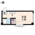 大津市 平津１丁目（石山駅） 3階 ワンルームの間取り図