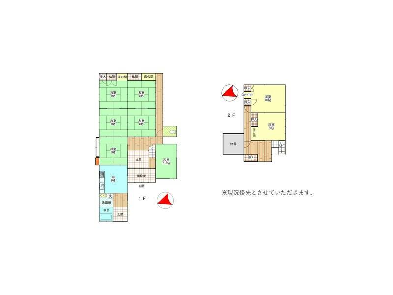 Awara City, Namimatsu (Awara Yunomachi Station) 2-story 8DK