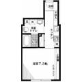 ランドレジデンス小石川 ５０２ １Kの間取り図