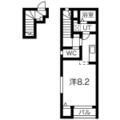 アズグレイスⅡ ２０５ １Kの間取り図