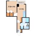 リブロイヤル ５０２ １DKの間取り図