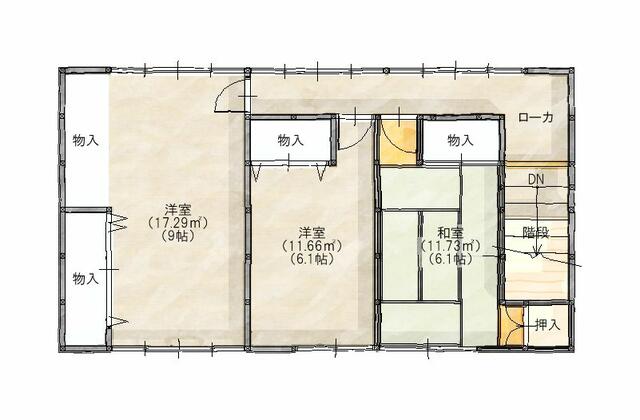 Onomichi City, Mitsugi-cho Kunimori, 2-story house, 9DK &mdash; photo 2