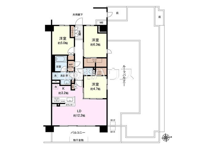 アットホーム ザ パークハウス花小金井フロント 4階 ３ｌｄｋ 小平市の中古マンション マンション購入の情報