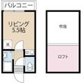 グリーンコーポ大手町 ２０２ ワンルームの間取り図