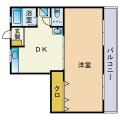 野間リッチハイツ ６０３ １DKの間取り図