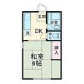横浜市金沢区 乙舳町（野島公園駅） 2階 １Kの間取り図