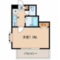 サンクエトワール 4階 １Kの間取り図