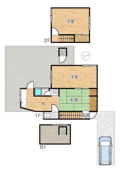Kobe City, Nagata Ward, Nagura-cho 5-chome (Nagata Station), 2-story building, 4K &mdash; photo 3