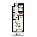 新宿区 高田馬場３丁目（高田馬場駅） 2階 １Kの間取り図