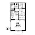 カーサ・ヴェルデ Ａ １Kの間取り図