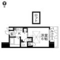 京都市下京区 河原町通仏光寺上る市之町（京都河原町駅） 9階 １Kの間取り図