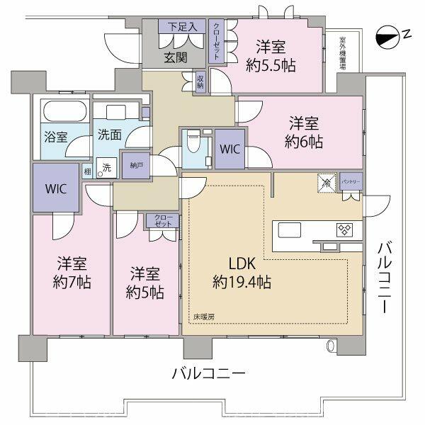 オーベル若葉台ヒルズ 3階 ４ｌｄｋ 稲城市の中古マンション アットホーム マンション購入の情報