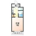 西宮市 津門呉羽町（今津駅） 2階 １Kの間取り図