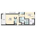 Ｆｏｌｓ　Ｃｌａｓｓ　三軒茶屋Ⅱ １０２ １SKの間取り図