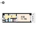 草津市 南笠東１丁目（南草津駅） 3階 １Kの間取り図