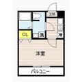 パインウエスト 3階 １Kの間取り図