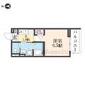 尼崎市 道意町２丁目（尼崎センタープール前駅） 1階 １Kの間取り図
