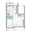 シニアテックマンション　フリーディオ神楽坂 ８０２ １DKの間取り図