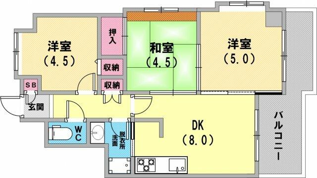 アットホーム ライオンズマンション本山北町 ３０３ ３ｄｋ 提供元 株 ｉ ｃ ｇｒｏｗ 神戸店 神戸市東灘区の賃貸マンション