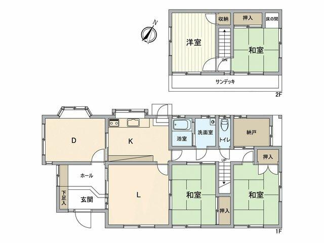 Okayama City, Kita Ward, Tsutaka (near Okayama Station) 2-story building, 4SLDK &mdash; photo 1