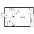 イーズ西院 ２０１ １Kの間取り図