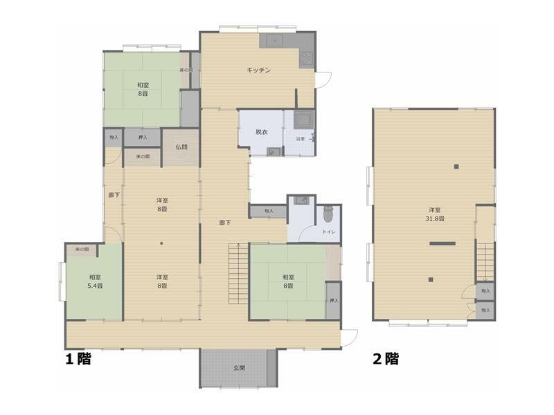 Nagaoka City, Miyamoto-cho 3-chome 2-story 5DK