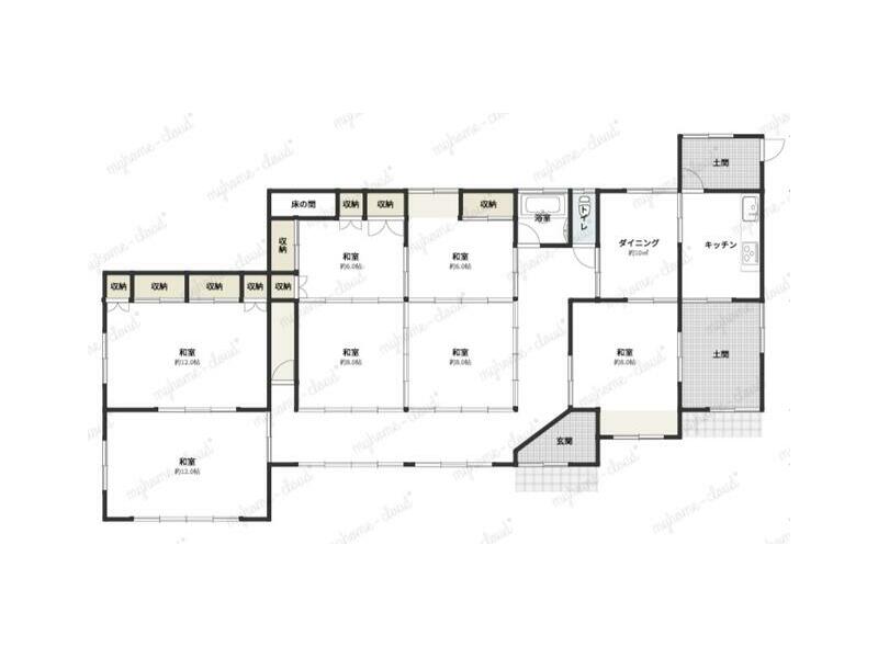 Oshu City, Iwate Minami Todaka, Morishita (Mizusawa Station) Single-story building 7DK