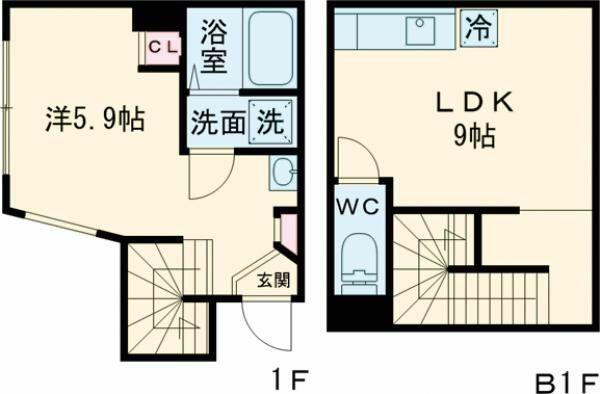 アットホーム ｅｃｌｕｓｅ ｔｏｇｏｓｈｉ 地下1階 １ｌｄｋ 提供元 ハウスコム 株 五反田店 品川区の賃貸マンション 1036742763