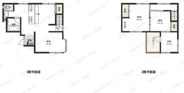 Kobe City, Tarumi Ward, Hoshigaoka 1-chome (near Kasumigaoka Station), 2-story building, 4DK &mdash; photo 1