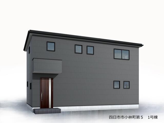 二重山路図(小)　K-045-3BR2-S 閑静な住宅街に、個性豊かな2邸誕生。角文の戸建て住宅