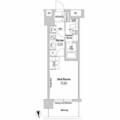 Ｗｏｒｌｄ　Ｒｅｓｉｄｅｎｃｅ　大手町 ８０２ １Kの間取り図