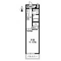 レジディア上野御徒町 １２０６ ワンルームの間取り図