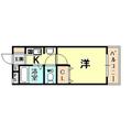 ステラハウス４－６００ ６０２ １Kの間取り図