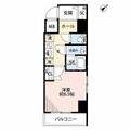 プレール・ドゥーク月島ＩＩ 3階 １Kの間取り図