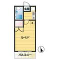コーポ竹島 203 １Kの間取り図