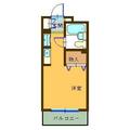 エスタ梅ヶ丘 203 ワンルームの間取り図