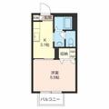 リヴェール ００１０２ １Kの間取り図