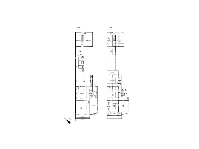 Hamamatsu City, Tenryu Ward, Sakuma Town Urakawa (Urakawa Station) 2-story building 9DK