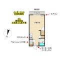 ハイツポエム １０２ ワンルームの間取り図