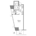 ＣＡＶＡＮＡ＋麻布台 ７０３ ワンルームの間取り図