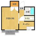 水前寺ハイツ 302 １Kの間取り図