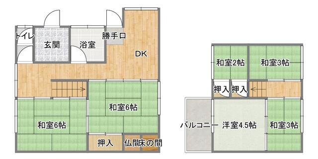 Takamatsu City, Kozai Honmachi (near Kozai Station), 2-story building, 5DK &mdash; photo 1