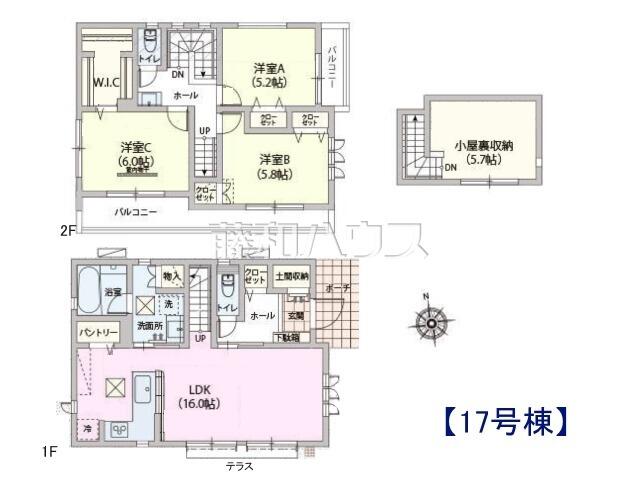 アットホーム 小平市花小金井５丁目 １７号棟 新築一戸建て ３ｌｄｋ 小平市の新築一戸建て 提供元 株 藤和ハウス インターネットお問合せセンター 一軒家 家の購入