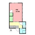 千葉市中央区 千葉寺町（千葉寺駅） 2階 １Kの間取り図