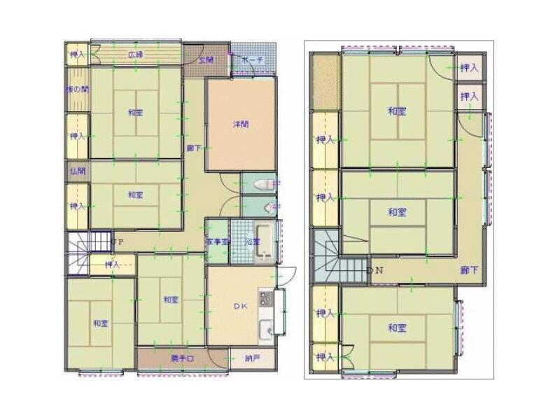 Yurihonjo City, Yajima Town, Nanokamachi, Nanokamachi (Yajima Station) 2-story 8DK