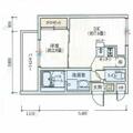 ワコーレヴィータ六甲ステージア １０４ １DKの間取り図