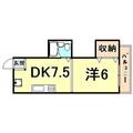 西宮市 上甲子園１丁目（甲子園口駅） 5階 １DKの間取り図