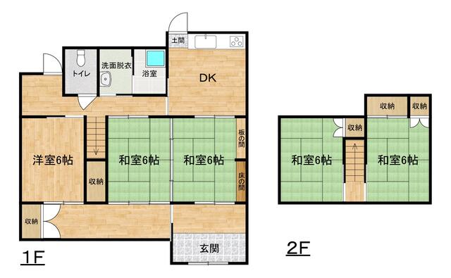 Tamashima Kashiwajima, Kurashiki City (near Konko Station) - 2-story building, 5DK &mdash; photo 1